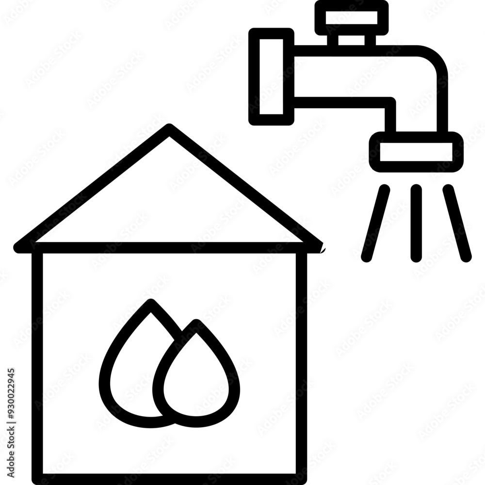 Domestic Water Use Icon Domestic Water Use Icon