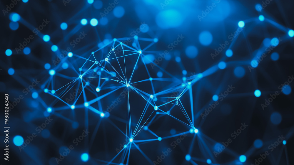 Abstract business connection of lines from nodes It is connected to endless nodes and represents the innovation of communication in the network. Abstract business connection of lines from nodes It is connected to endless nodes and represents the innovation of communication in the network.