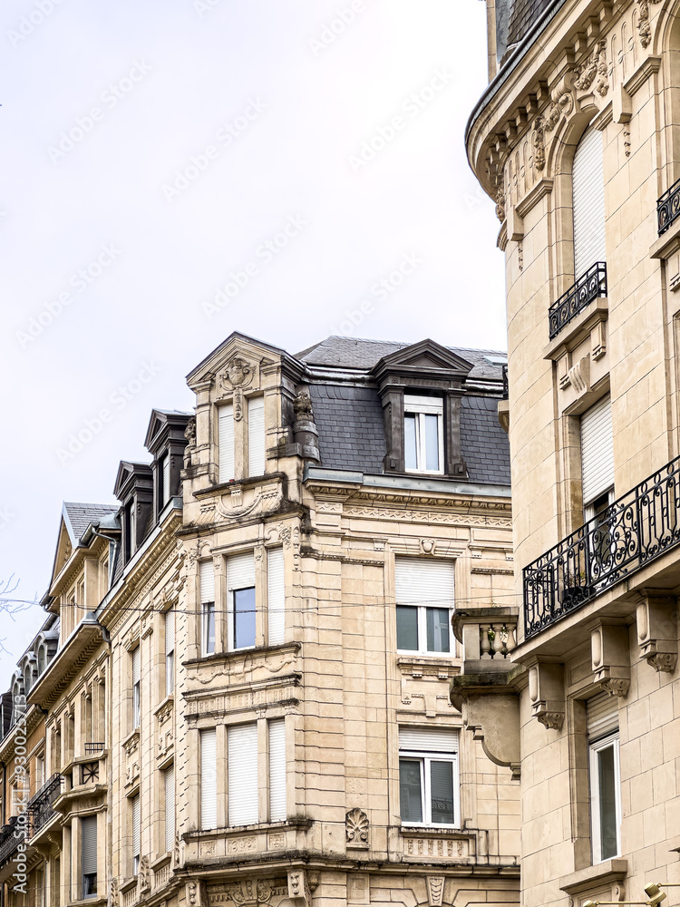 Fototapeta premium Antique building view in Esch-sur-Alzette, Luxembourg
