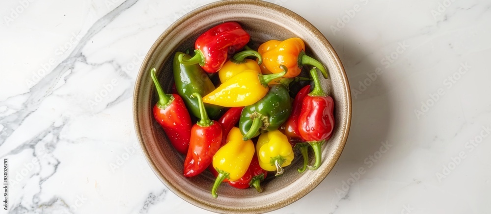 red and green chili peppers