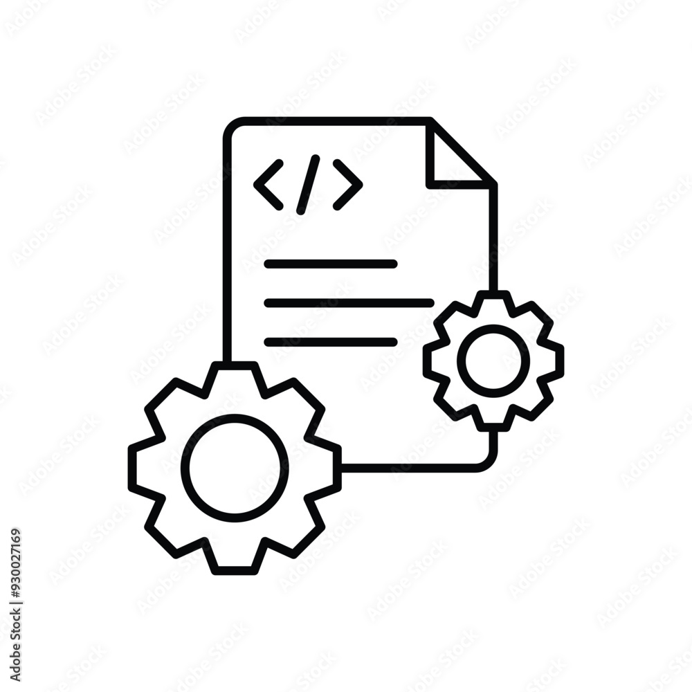 Metadata icon vector stock illustration Metadata icon vector stock illustration