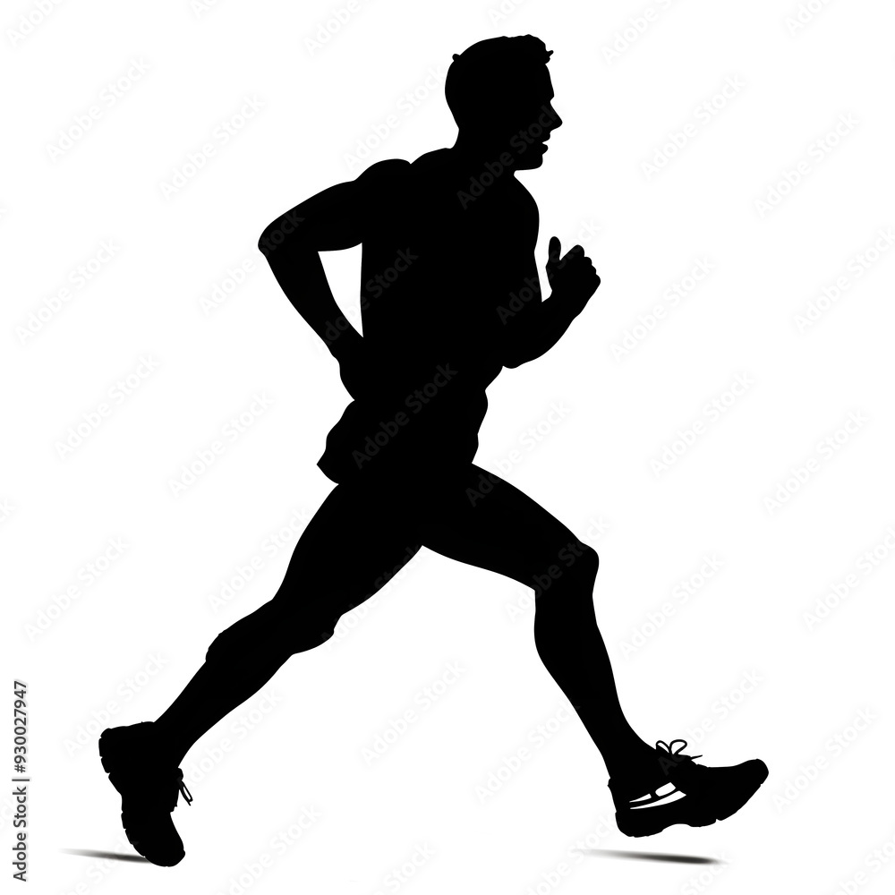 runner black vector silhouette, white background runner black vector silhouette, white background