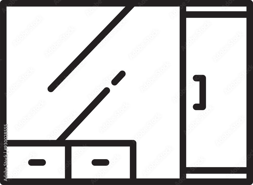 Closet Line Icon Closet Line Icon