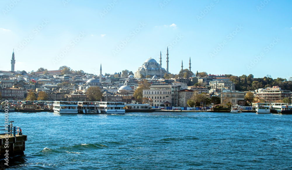 panorama old city of istanbul, constantinople panorama old city of istanbul, constantinople