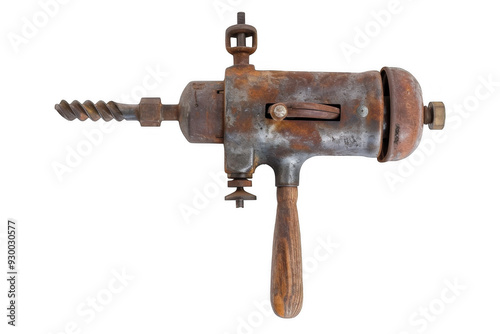 Rusted Hand-Crank Drill