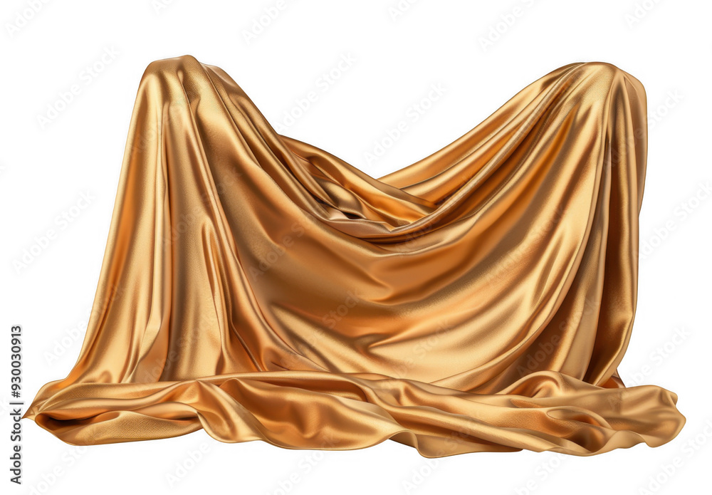 Naklejka premium Luxurious Golden Drapery