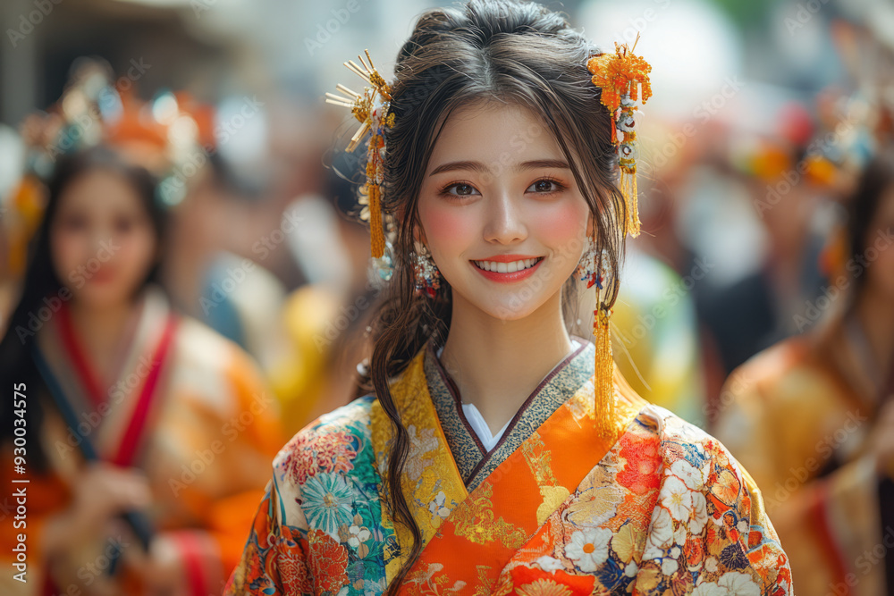 A festive procession with people carrying traditional symbols, celebrating a national holiday, A festive procession with people carrying traditional symbols, celebrating a national holiday,