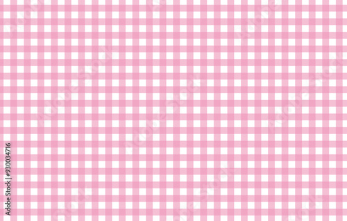 Pink gingham checkered background