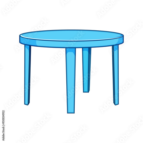 foldable plastic table cartoon. stackable indoor, outdoor picnic, patio garden foldable plastic table sign. isolated symbol vector illustration