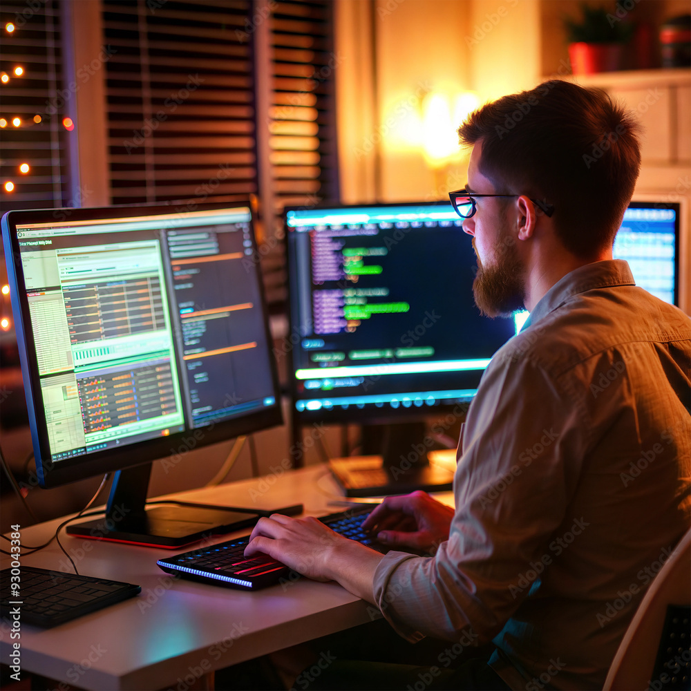 Nighttime programming for IT projects. Night shift coding for developers. Nighttime programming for IT projects. Night shift coding for developers.