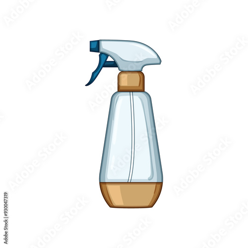 pump spray bottle cartoon. refillable plastic, glass cleaning, gardening cosmetic pump spray bottle sign. isolated symbol vector illustration