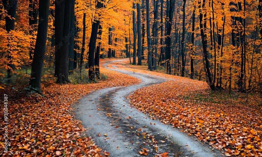 a dirt road in the middle of a forest