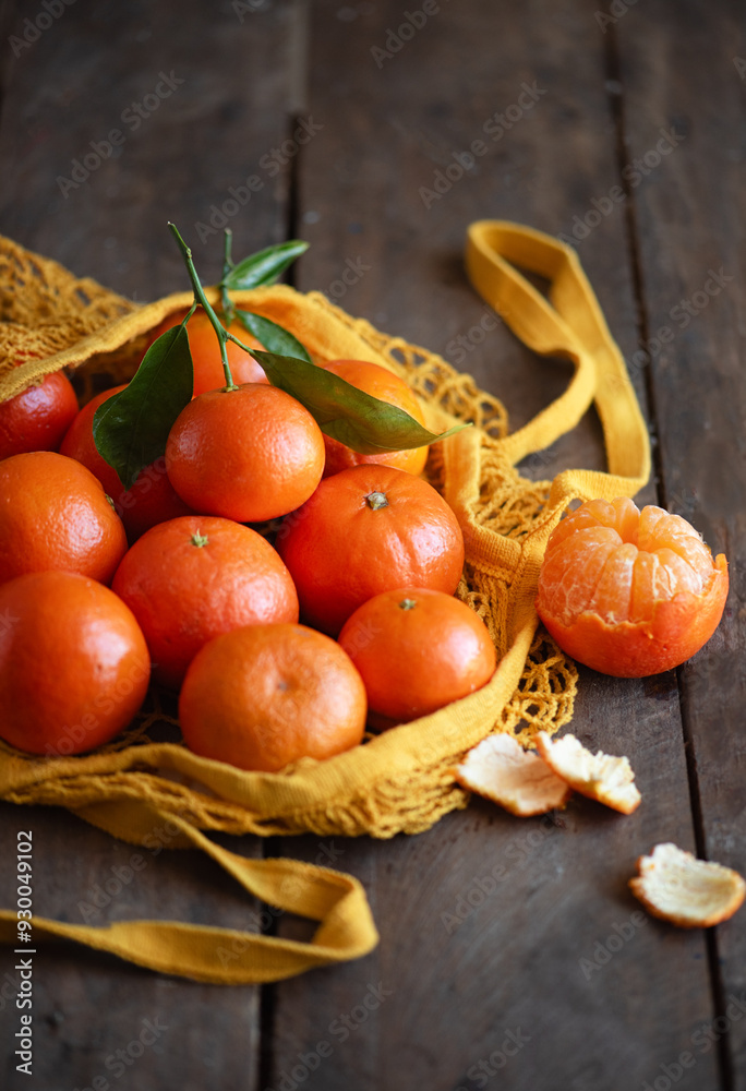 tangerines in a grid on a wooden background tangerines in a grid on a wooden background