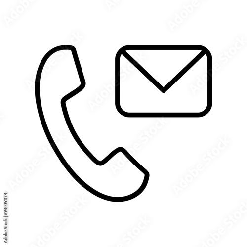 Contact Us Vector Icon
