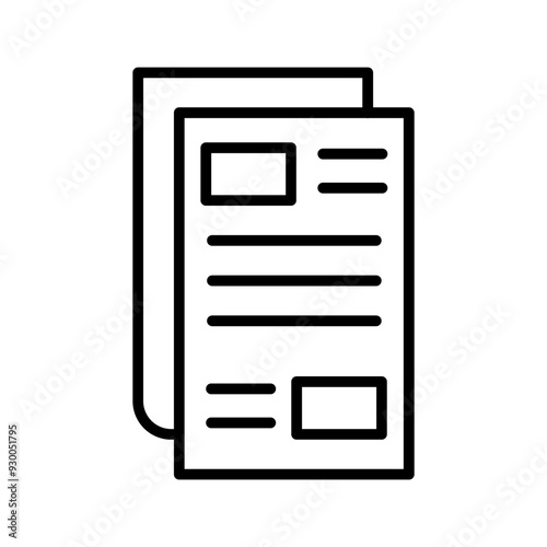 Newspaper Vector Icon