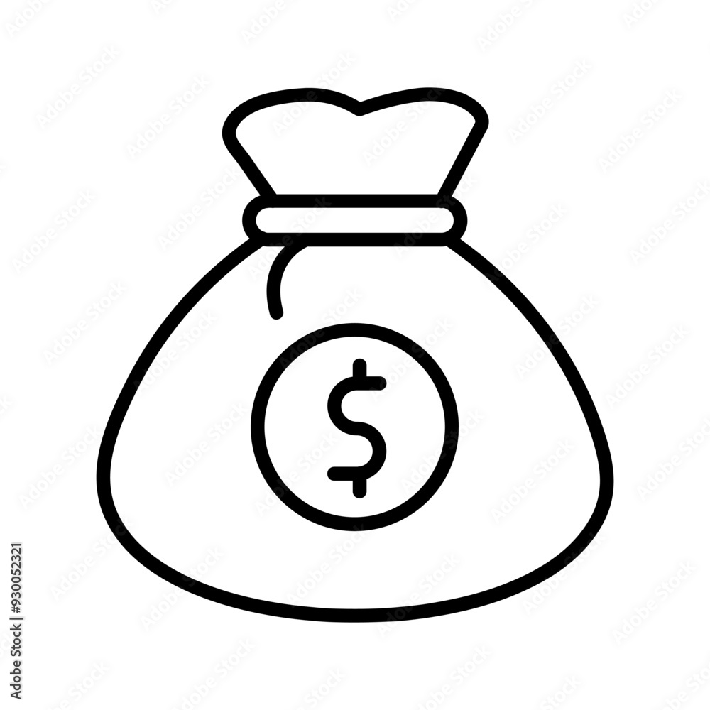 Money Bag Vector Icon Money Bag Vector Icon