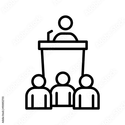 Press Conference Vector Icon