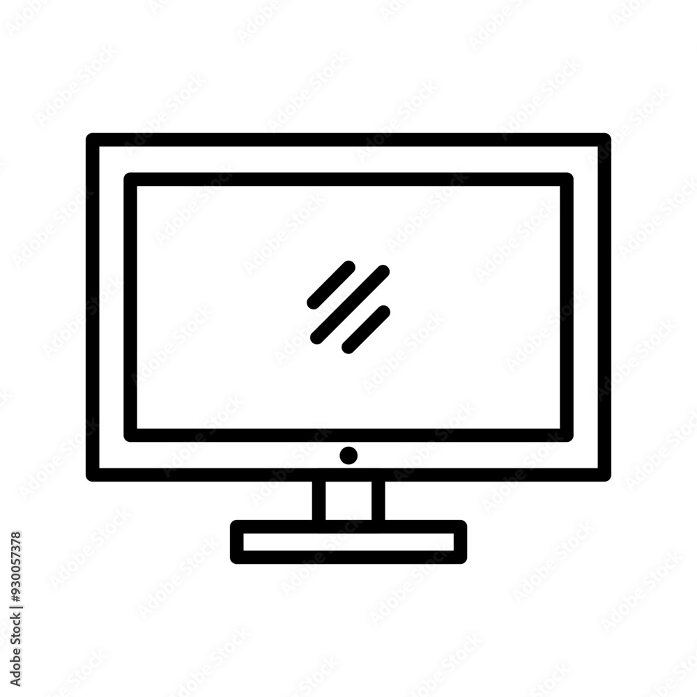 Monitor Vector Icon Monitor Vector Icon