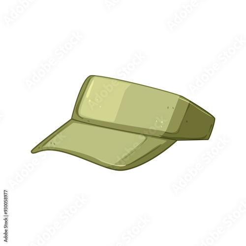 sunshade visor cap cartoon. brim protection, fashion sports, outdoor golf sunshade visor cap sign. isolated symbol vector illustration