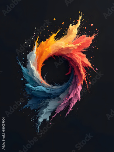 Abstract flames
