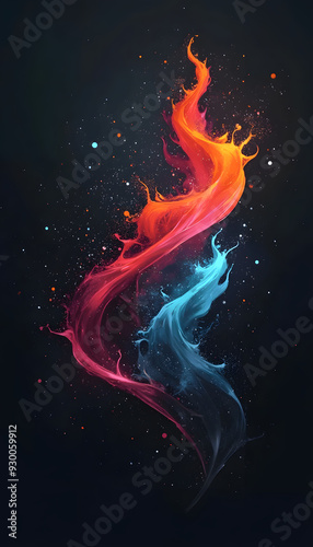 Abstract flames