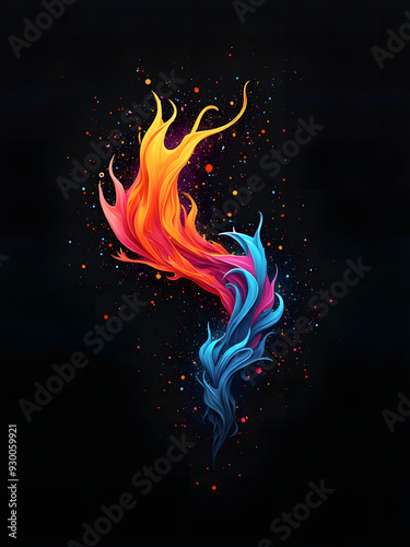 Abstract flames