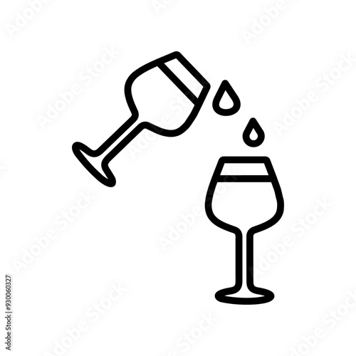 Wine Sip Vector Icon