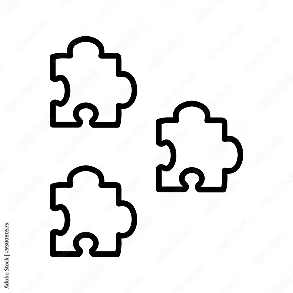 Puzzle Vector Icon Puzzle Vector Icon