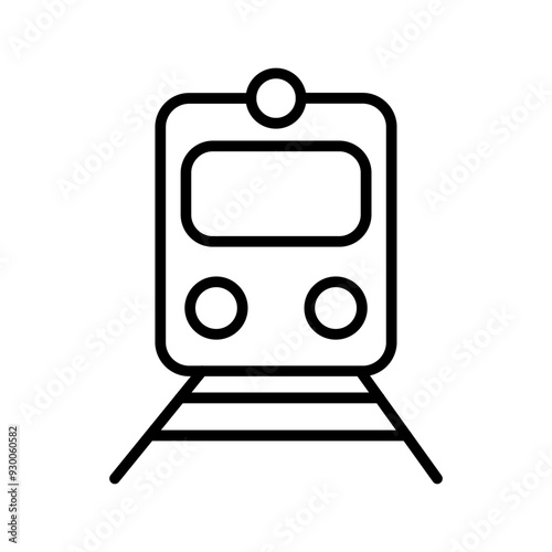 Railway Car Vector Icon
