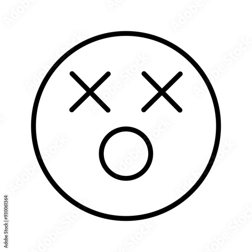 Dizzy Face Vector Icon