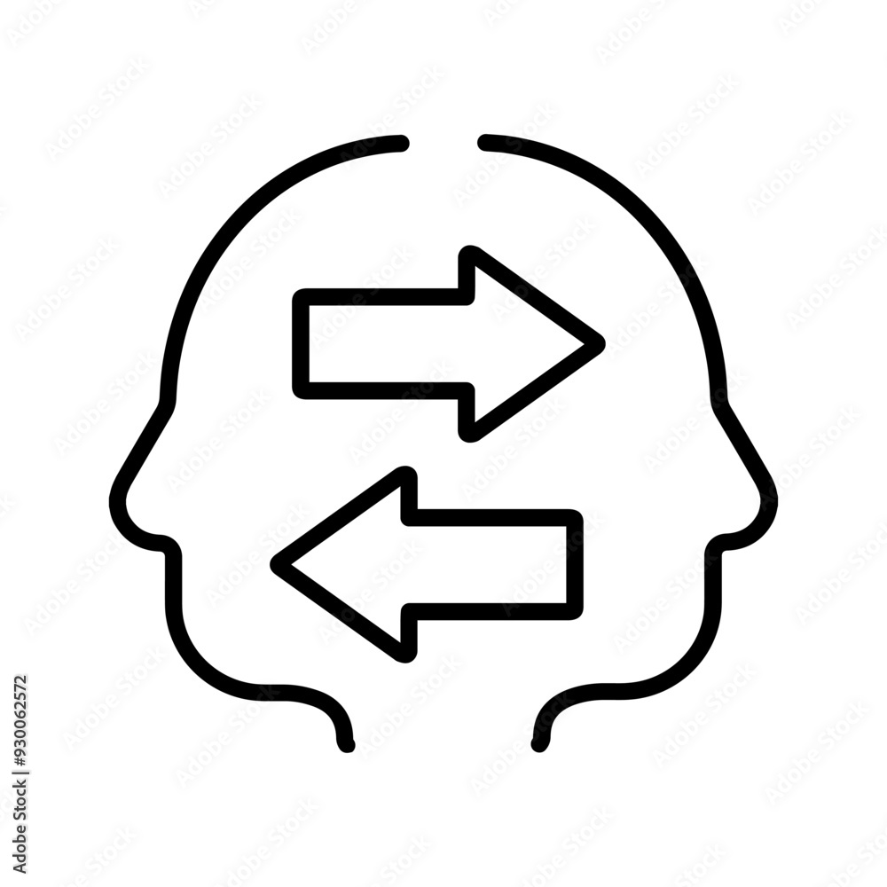 Knowledge Sharing Vector Icon Knowledge Sharing Vector Icon