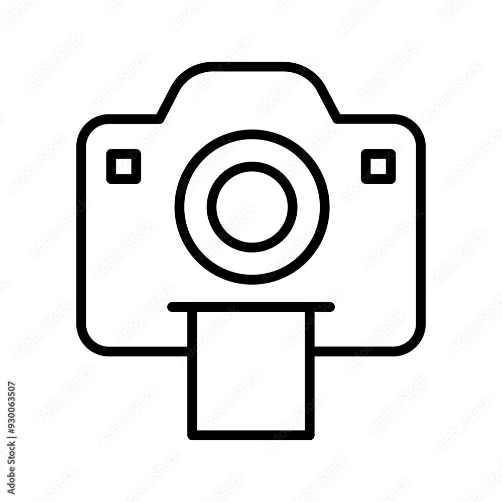 Instant Cameras Vector Icon Instant Cameras Vector Icon