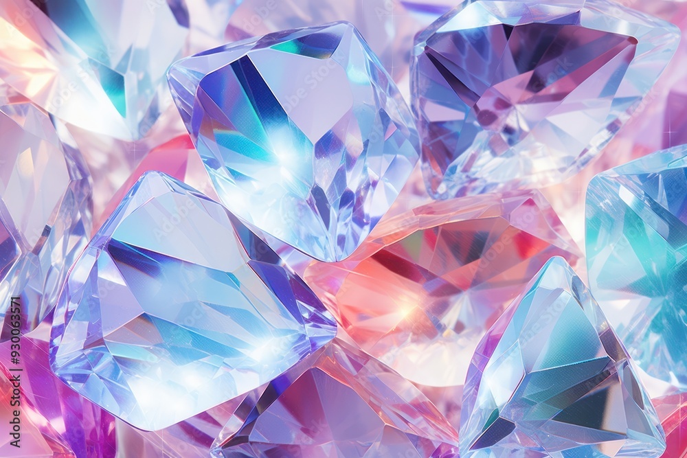 Diamond and crystals backgrounds gemstone mineral.