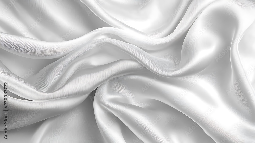 Abstract white and Gray silk fabric weave of cotton or linen satin fabric lies texture background. Abstract white and Gray silk fabric weave of cotton or linen satin fabric lies texture background.