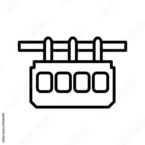 Suspension Railway Vector Icon