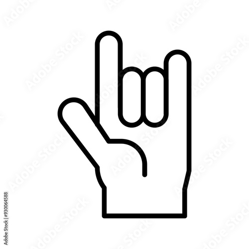 Love You Gesture Vector Icon