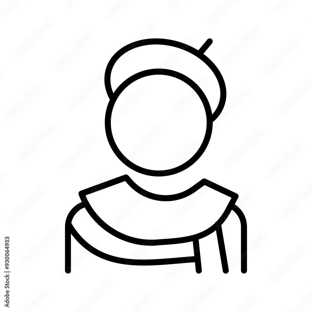 Caricature Artist Vector Icon Caricature Artist Vector Icon