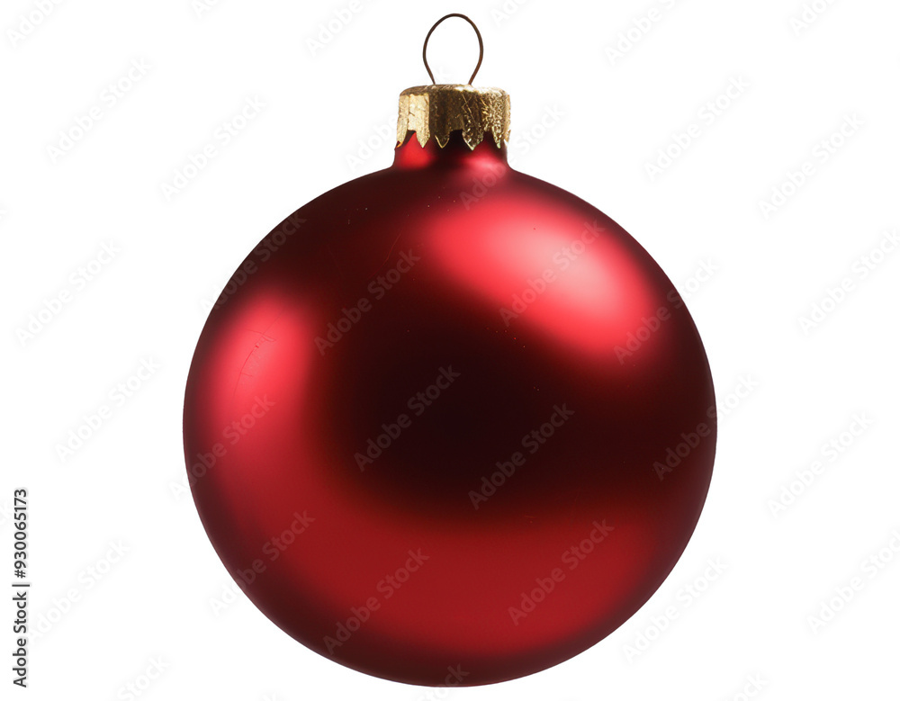 Isolated Red Christmas Ornament Isolated Red Christmas Ornament