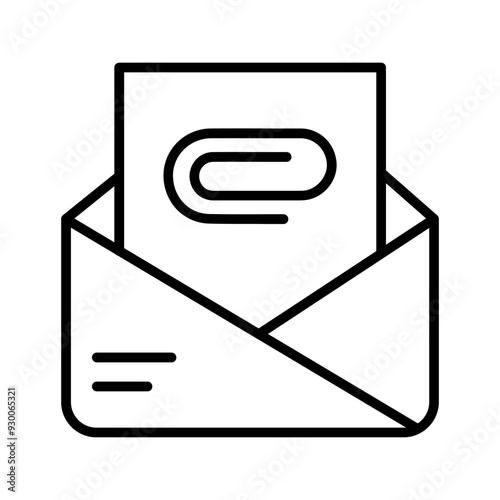 Attachment Clip Vector Icon