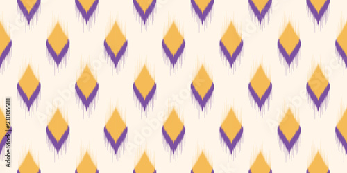 Ethnic ikat seamless pattern.beautiful pattern. folk embroidery,bohemian style,aztec geometric art ornament print.ethnic abstract art.Seamless fabric.design for fabric, carpet, wallpaper, clothing