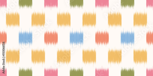 Ethnic ikat seamless pattern.beautiful pattern. folk embroidery,bohemian style,aztec geometric art ornament print.ethnic abstract art.Seamless fabric.design for fabric, carpet, wallpaper, clothing