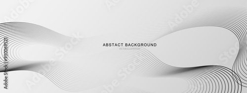 Abstract white background with stripe lines shape. technology and digital template vector illustration.