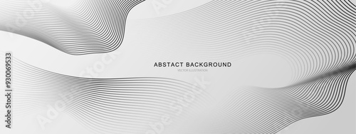 Abstract white background with stripe lines shape. technology and digital template vector illustration.