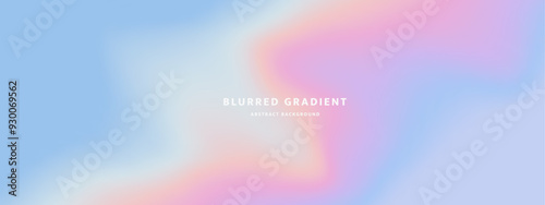 Abstract blurred gradient background vector	
