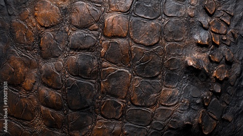 crocodile skin texture, brown color, close-up, background photo