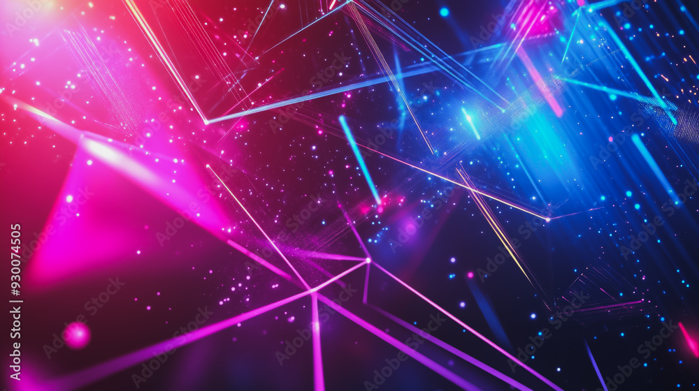 Abstract business connection of lines from nodes It is connected to endless nodes and represents the innovation of communication in the network.

