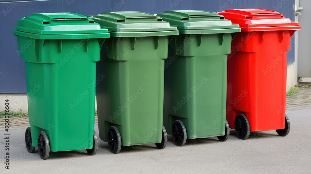 Utilization of garbage, waste. Ecological concept of separate collection. AI generated. Utilization of garbage, waste. Ecological concept of separate collection. AI generated.