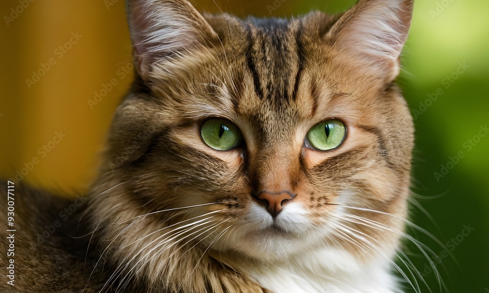 portrait of a cat on blurry background portrait of a cat on blurry background