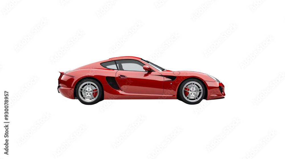 A sleek sports car in profile_Transparent background PNG A sleek sports car in profile_Transparent background PNG