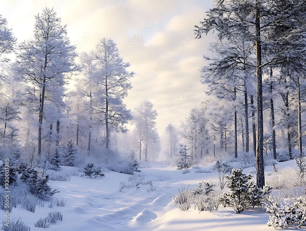 Snowy Forest Path Snowy Forest Path